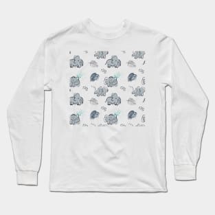 Elefant pattern Long Sleeve T-Shirt